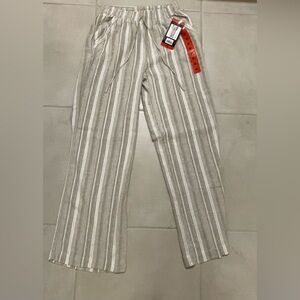 Striped bohemian style women’s wide legged pants
